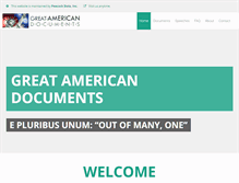 Tablet Screenshot of greatamericandocuments.com